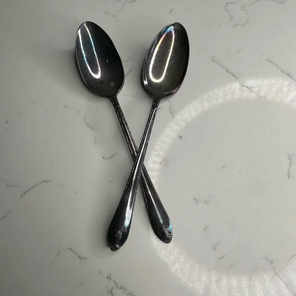 Rogers & Sons International Silver Flatware in Exquisite Pattern 1940s 43 pc